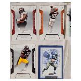 Lot of 32 Football Cards Featuring Key Players Such as Chad Johnson, Jerry Rice, and Vinny Testaverde
