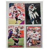 Lot of 16 Keyshawn Johnson Football Cards featuring various brands and special features including holographic and team-specific cards.