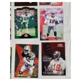 Lot of 16 Keyshawn Johnson Football Cards featuring various brands and special features including holographic and team-specific cards.
