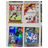 Lot of 16 Keyshawn Johnson Football Cards featuring various brands and special features including holographic and team-specific cards.