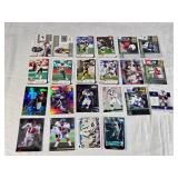 Lot of Fleer, Omega and Score Football Cards Featuring Players Like Torry Holt, Randy Moss, Roy Williams Sample Auto Card and Troy Aikman