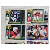 Lot of Fleer, Omega and Score Football Cards Featuring Players Like Torry Holt, Randy Moss, Roy Williams Sample Auto Card and Troy Aikman