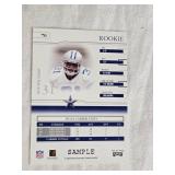 Lot of Fleer, Omega and Score Football Cards Featuring Players Like Torry Holt, Randy Moss, Roy Williams Sample Auto Card and Troy Aikman