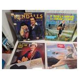 Lot of Vinyl Records Featuring Country Music Artists Including The Kendalls, T. Texas Tyler, and Ernest Tubb and More