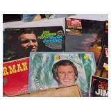 Collection of Vinyl Records Featuring Charley Pride, Frizzel and West and Others