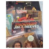 Collection of Vinyl Records Featuring Charley Pride, Frizzel and West and Others