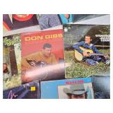 Lot of Vinyl Records Featuring Artists Like Johnny Mathis and Bobby Bare, Johnny Lee and More