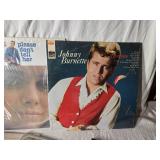 Lot of Vintage Country Music Vinyl Records Various Artists such as Roger Miller, Jimmy Dean, Skeeter Davis, Johnny Burnette, and more.