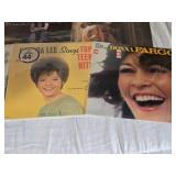 Vinyl Records featuring Loretta Lynn, The Lennon Sisters, Donna Fargo, and Brenda Lee.