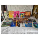 Country Music Vinyl Records Collection "Rose Garden," "Greatest Country Western Hits," and "Big Country Hits."