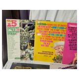 Country Music Vinyl Records Collection "Rose Garden," "Greatest Country Western Hits," and "Big Country Hits."