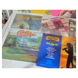 Country Music Vinyl Records Collection "Rose Garden," "Greatest Country Western Hits," and "Big Country Hits."