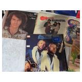 Vintage Vinyl Records Including Barry Manilow, Neil Diamond, and The Monkees Albums