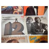Vintage Vinyl Records Including Johnny Rodriguez, Jack Jones, and Andy Williams