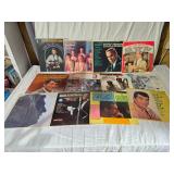 Vinyl Records Including Buck Owens, Dean Martin, and Louis Armstrong