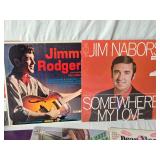 Vintage Vinyl Records Featuring Jim Reeves, Frank Fontaine, and Dean Martin