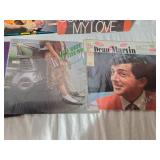 Vintage Vinyl Records Featuring Jim Reeves, Frank Fontaine, and Dean Martin