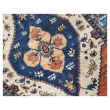 Rugs - Persian-Style Runner Pair, Orange Field & Navy Border