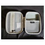 Travel Case Set - Gray Rectangular Zip Case & Teal Round Zip Case & Black Square Zip Case