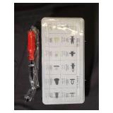 Tool Set - Red-Handled Instrument & Black Curved-End Tool