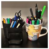 MB - Large Office Supplies Collection with File Folders, Pens, Punches and Organizers