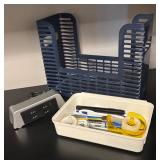 MB - Large Office Supplies Collection with File Folders, Pens, Punches and Organizers