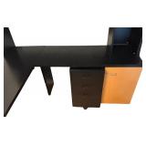 O - Techline L-Shaped Office Desk with Drawers and Cabinet