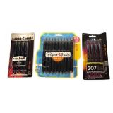 O - Large Lot of Assorted Gel Pens, Highlighters and Markers