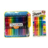 O - Large Lot of Assorted Gel Pens, Highlighters and Markers