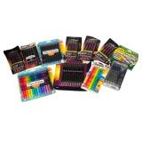 O - Large Lot of Assorted Gel Pens, Highlighters and Markers