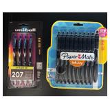 O - Assorted Pen and Highlighter Collection with Paper Mate, Uni-ball, Sharpie and More