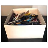 O - Assorted Pen and Highlighter Collection with Paper Mate, Uni-ball, Sharpie and More