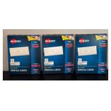 O - Lot of Avery Address Labels and Sheet Protectors