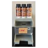 O - Set of 3 Redken Color Gels Lacquers 1NW Midnight 2oz Bottles with Organizer Rack