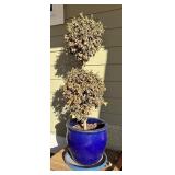 FY - Bright Blue Planter Pot with Saucer