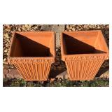 SY - Pair of Terra-Cotta Planter Pots