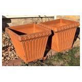 SY - Pair of Terra-Cotta Planter Pots