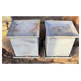 SY - Pair of Metal Planter Pillars