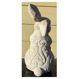 SY - Cute Cement Bunny Decor Statue