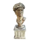 SY - Cement Classical Bust on Pillar Base