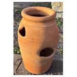 SY - Pair of Terra-Cotta Strawberry Planter Pots Outdoor
