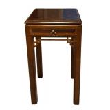 MB - Vintage Drexel Heritage Furnishings Side Table with Slide-Out Shelf