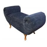 MB -Navy Blue Upholstered Bench