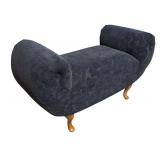 MB -Navy Blue Upholstered Bench