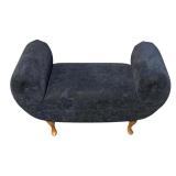 MB -Navy Blue Upholstered Bench