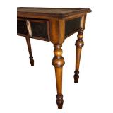 MB - Wooded Accent Table with Ornate Details