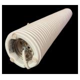 MB - White Ribbed Ceramic Table Lamp