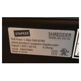 O - Staples SPL-TXC15A Cross-Cut Paper Shredder