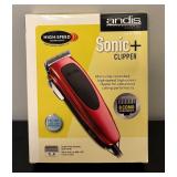 O - Andis Sonic+ Professional Hair Clipper with 9 Comb Attachments