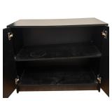 O - Black Metal Storage Cabinet
